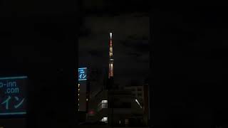 Tokyo Sky Tree glowing in the dark tokyoskytree [upl. by Maribeth15]