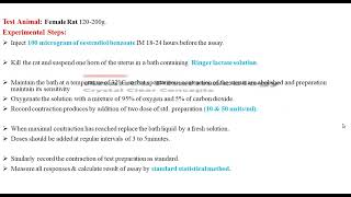 Bioassay Oxytocin [upl. by Gilligan]