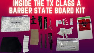 Texas Class A Barber Practical State Board Kit Whats Inside barber [upl. by Fitz]