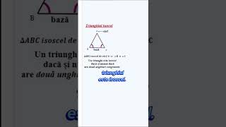 gp21 Unghiurile alaturate bazei unui triunghi isoscel short shorts videoshort video [upl. by Whitford]