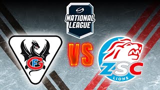 FRIBOURGGOTTERON VS ZSC LIONS  ŠVEICES AUGSTĀKĀ LĪGA  REGULĀRĀS SEZONAS 18 SPĒLE [upl. by Olnee]