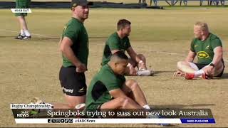 Rugby Championship  Springboks trying to suss out new look Australia [upl. by Ahsotal]