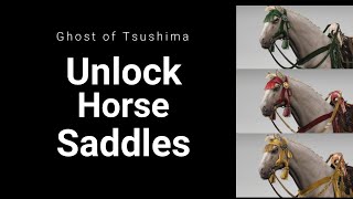 Ghost of Tsushima How to Unlock Saddles [upl. by Tonie631]