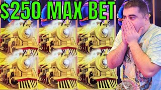 The MOST 250 Max Bet BONUSES You Have Ever Seen On All Aboard Slot [upl. by Roos]