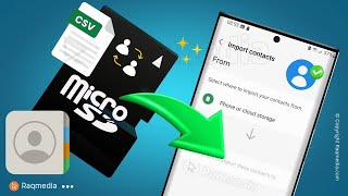 How to Import the Contacts in VCF File to Android Phone 📲 Samsung vCard Import Transfer Data [upl. by Otrebla]