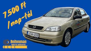 🚗 Bérelhető Opel Astra G 14 16V Classic II  Országos autópálya matricával [upl. by Brita]