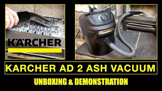 Karcher AD2 Ash Vacuum Cleaner Unboxing amp Demonstration [upl. by Orabelle]