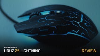 Riotoro Uruz Z5 Lightning  Mouse Gamer con RGB [upl. by Nhaj]