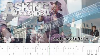 Asking Alexandria  Antisocialist Guitar Cover  TABS [upl. by Nomae]