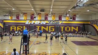 Jurupa Hills vs Arlington Varsity 1st Set 9 6 24 [upl. by Anissa]