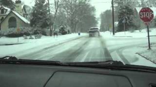 A Drive through Glassboro NJ in the Snow Part 1 [upl. by Fisuoy]