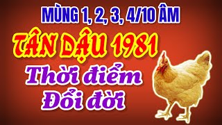 Tử Vi Tân Dậu 1981 Mùng 1 2 3 4 Đầu Tháng 10 Âm Lịch 2024 Thời Điểm Đổi Đời Tài Lộc Đỏ Rực [upl. by Rehtaef234]