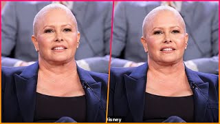 Baywatch star Nicole Eggert reveals her shaved head while attending the documentarys press tour [upl. by Razaile492]