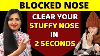 How To Clear A Stuffy Nose Instantly  How To Get Rid Of A Blocked Nose The Instant Method [upl. by Kcirre]