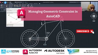 Managing Geometric Constraint in AutoCAD [upl. by Nataline]