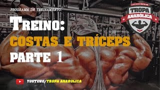 TREINO ANABÓLICO OPERAÇÃO TRANSFORMER  COSTAS E TRÍCEPS PARTE 1 [upl. by Adnwahs]