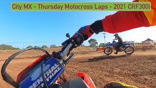 CIty MX Thursday laps  Motocross CRF300l [upl. by Sivraj]