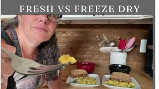 Let’s compare fresh and freeze dried eggs [upl. by Nibas]