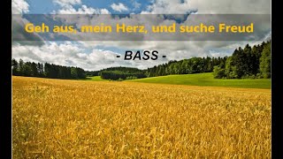 Bassstimme Geh aus mein Herz PopJazz Bearbeitung [upl. by Sucerdor]