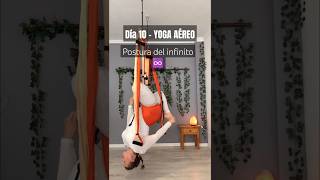 YOGA AÉREO 🦋  Día 10  Postura Invertida Murciélago aerialyoga aeroyoga [upl. by Acinomaj]