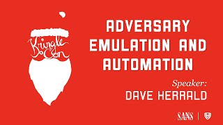 Dave Herrald Adversary Emulation and Automation  KringleCon 2020 [upl. by Aihseuqram]