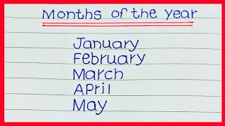 January to December months name January to December ki spelling  12 months name [upl. by Fae]