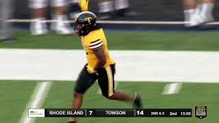 Towson Football Upends 12 Rhode Island 287 [upl. by Freddy23]