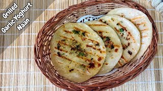 Grilled Garlic Yoghurt Naan  Indian Flat bread l DaalPani [upl. by Daye]