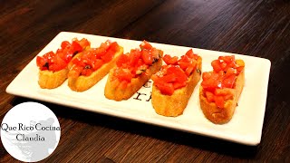 La Original Bruschetta O Brochetta Italiana  Receta En Español [upl. by Cyprian]