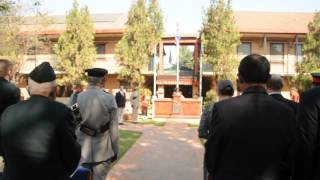 REVILLE flag up   NEPAL ARMY BUGLER [upl. by Trow]