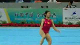 1552009 Jiang Yuyuan AA FX2009 Chinese Gymnastics National Championship [upl. by Bolan450]