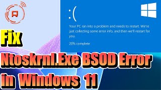 How To Fix NtoskrnlExe BSOD Error On Windows 11 [upl. by Aiuqcaj21]