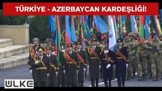 Türk askerleri Azerbaycanda Zafer Geçidi Törenine katıldı [upl. by Blodgett]