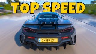 TOP SPEED OF McLaren 600LT coupe  FORZA HORIZON 5 [upl. by Dominik563]