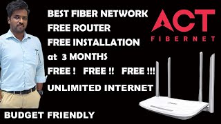 Act Fibernet Installation  Best Fiber Internet Connection  Best Plans  Best Broadband Connection [upl. by Yentirb]