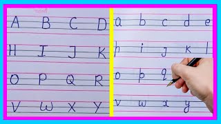 ABCD Writing Letter  Writing Capital with Small Alphabet  ABCD for Children’s [upl. by Hiller223]