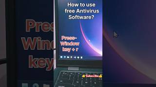 How to use Free Antivirus Software in Windows 11 Pro ll shortsfeed shortsvideo computer [upl. by Adolphus]