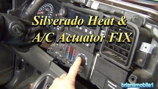 Silverado Heater and AC Actuator FIX [upl. by Myrt]