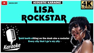 LISA  ROCKSTAR  Acoustic Karaoke  Lyrics [upl. by Narf]