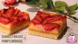 Recette des Carrés aux Fraises et Pamplemousse [upl. by Monahan]