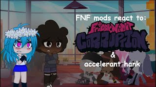 FNF mods react to evil mod and accelerant  FNF mods reacciona evil mod y accelerant  gya gacha [upl. by Ekenna291]