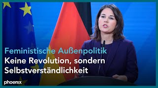 Statement Baerbock  Schulze zu feministischer Entwicklungs und Außenpolitik [upl. by Lisandra]