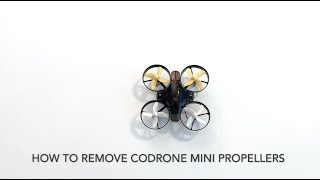 How to remove CoDrone Mini propellers [upl. by Pinsky732]