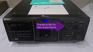 C Hadlai Preshipping Video 10048038 Sony CD Player CDPCX400 [upl. by Ihel148]