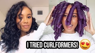 TRYING CURLFORMERS 😍Heatless Curls  For The First Time Ep 2 [upl. by Sweyn200]