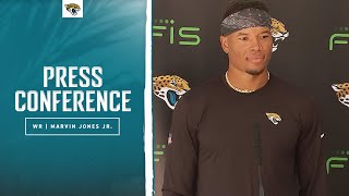 Marvin Jones Jr on Trevors composure playing abroad  Press Conference  Jacksonville Jaguars [upl. by Clarhe432]