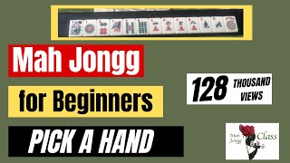 How to play MAH JONGG for Beginners 51  American  Picking a Hand  Mah Jongg Class NMJL Lessons [upl. by Clotilda]