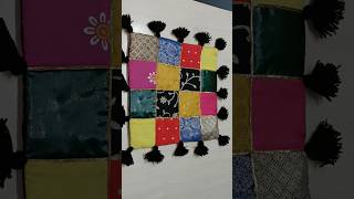 cushion cover making by wastage cloth shortsfeed viral sewing [upl. by Aenel]