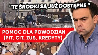 Pomoc dla powodzian Domański mówi o tym co przygotował rząd [upl. by Pierre]