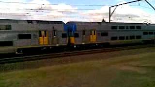 triple decker train passing through lapstone  BLUE MOUNTAINS [upl. by Ynna]